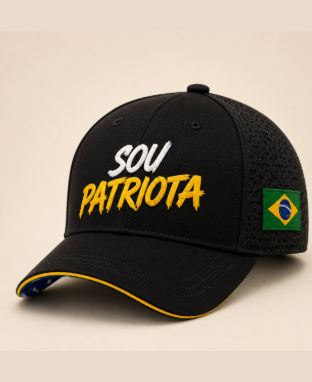 Boné Patriota, cor preta