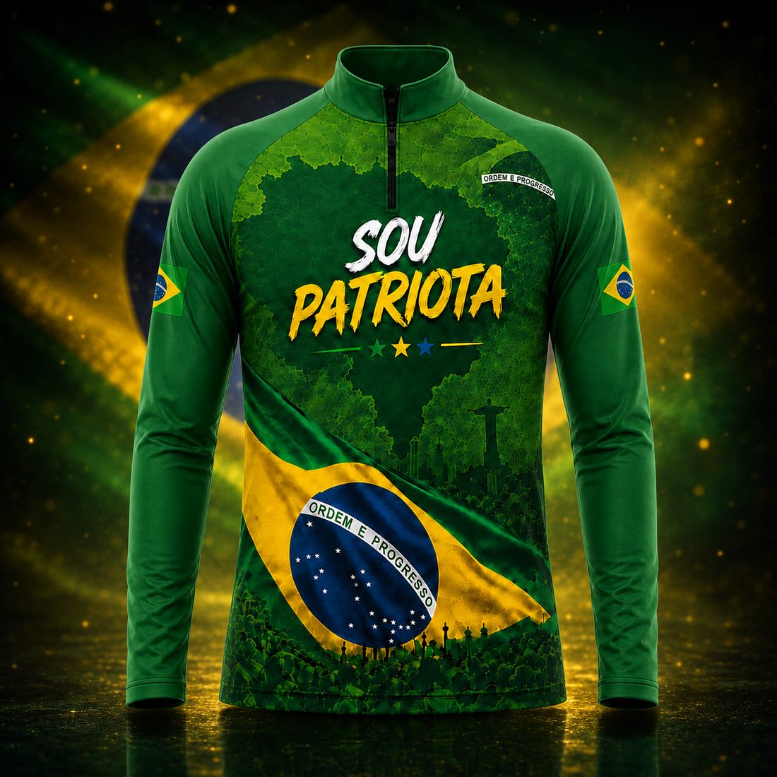Camisa Sou Patriota manga longa